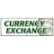 Signmission CURRENCY EXCHANGE BANNER SIGN best conversion rate fast low cost dollar B-72 Currency Exchange - alternate 1